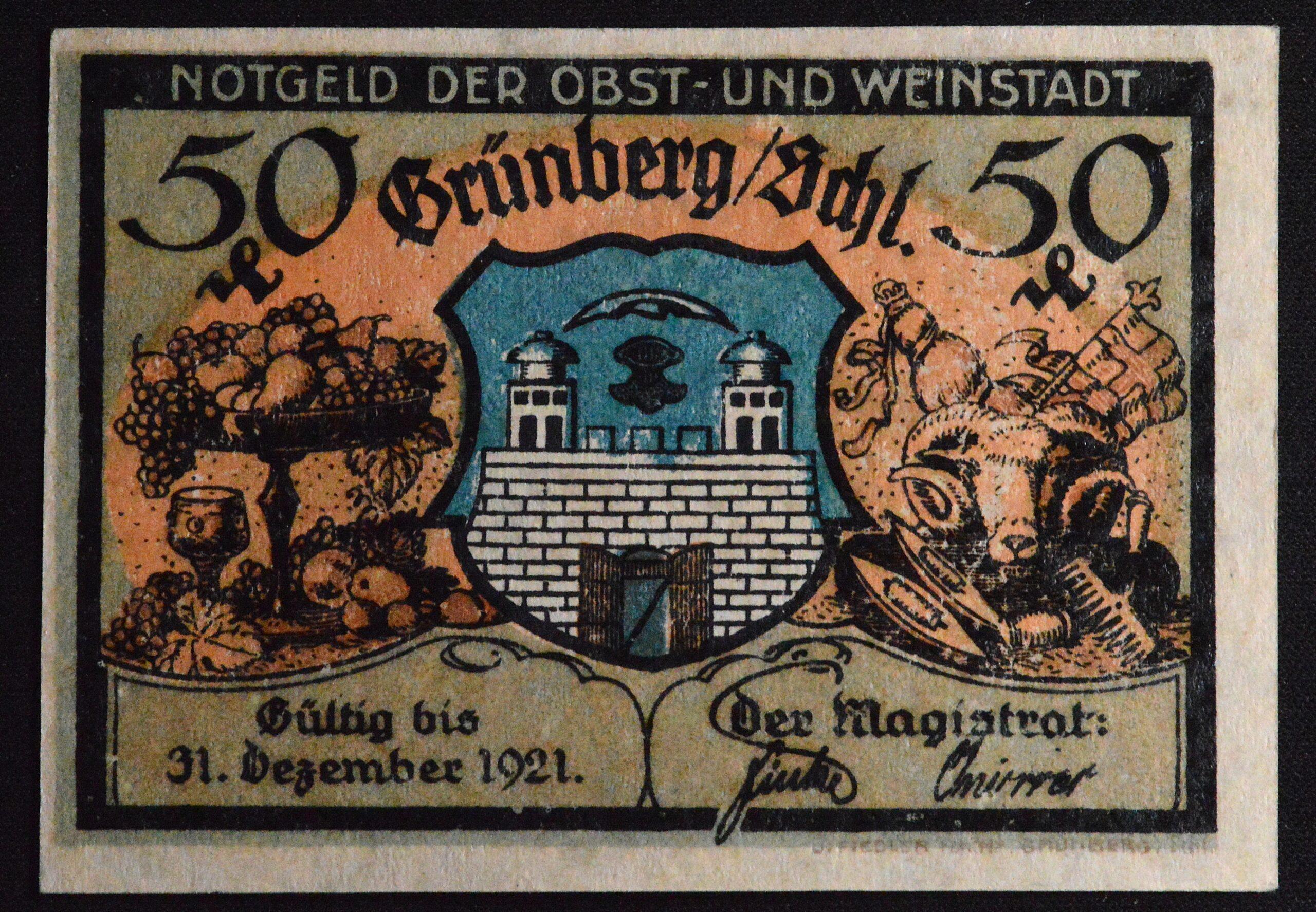 Germany Notgeld - 50 Pfennig Currency Beautiful Mint Condition!!