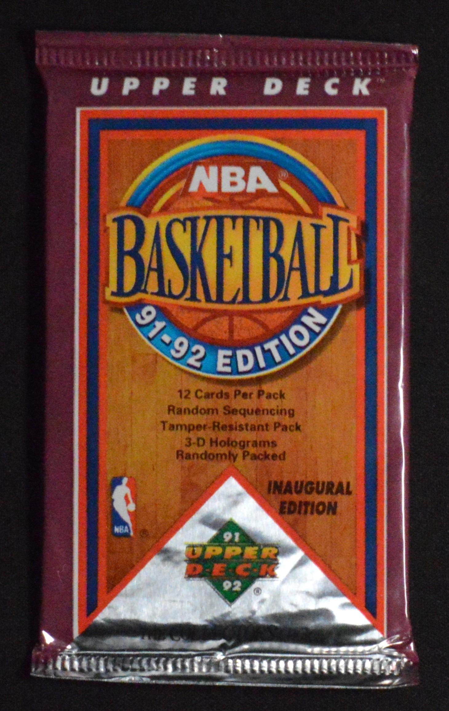 Upper Deck Brand NBA Basketball Unopened Pack 1991-1992