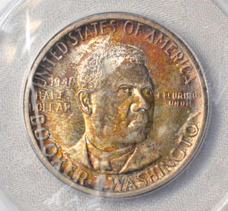 1946 Booker T Washington Brown Toner ANACS MS65!!!