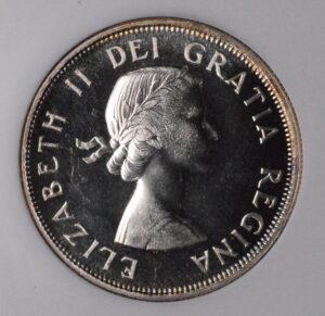 1956 Canadian Silver Proof PF65 in RARE NGC White Label Holder!