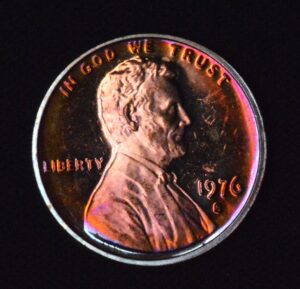 1976-S Lincoln Cent Semi Luke Warm Toning!!!