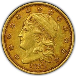 1832 $2 1/2 Gold Liberty Capped Head Quarter Eagle PCGS AU50 Beautiful Gold Tone (What We're Known For!)