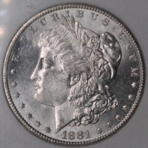 1881-S Morgan Silver Dollar NGC Brilliant Uncirculated (Binion Collection)