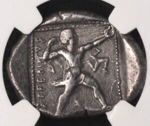 Pamphylia Aspendus 4th-3rd B.C AR Stater NGC F 3/4, 3/4