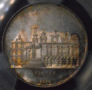 La Rochelle Municipal Council Silver Jeton 1836 (1860-1879) PCGS MS64 Great Luster and Toning!
