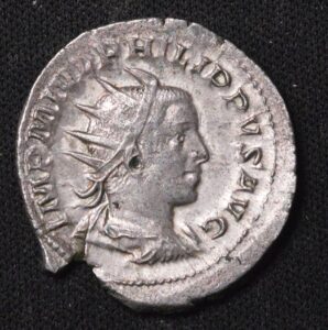 LARGE Philip II SOL SUN DEITY REVERSE SILVER COIN!