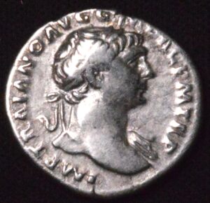 Emperor Trajan Roman Silver Denarius Beautiful VF Condition