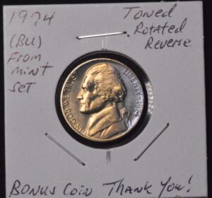 1974 MONSTER TONED NICKEL Rotated Reverse!