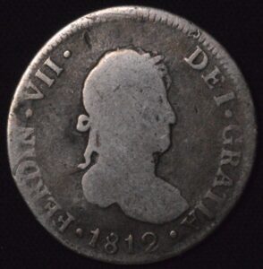 1812 2 Reales Silver Coin