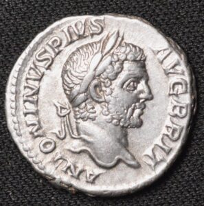 Emperor Caracalla Ancient Rome Silver Denarius 209 A.D Rev. Concordia